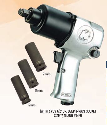 KI-1479K - 1/2â€ SQ. DR. SUPER DUTY AIR IMPACT WRENCH SET