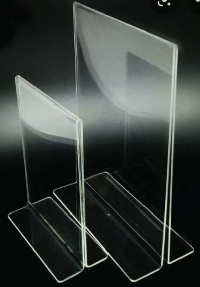 A4 acrylic card stand T-Shape