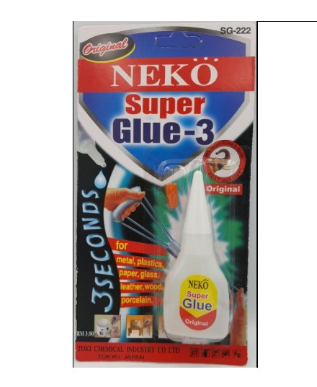 222 Neko 3 second Super Glue 3gm 222 3 Second SGL-222-KK