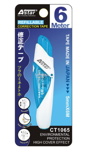 ASTAR CT1065 RETRACTABLE CORRECTION TAPE 6MM X 5MM