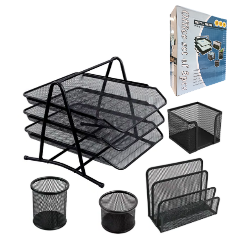 1 Tier Mesh Desk Organizer Tray / Mesh Magazine Rack