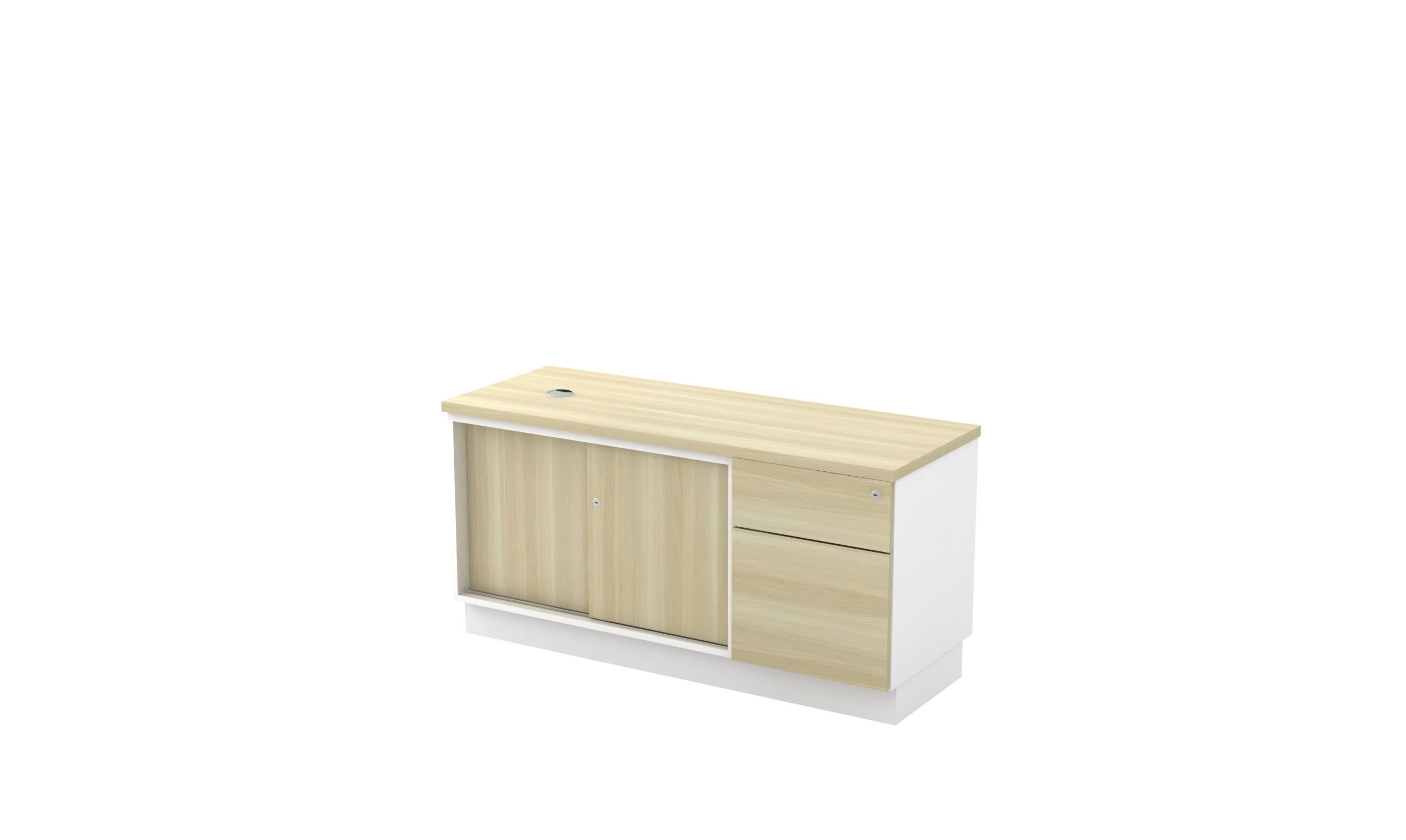 VS SLIDING DOOR + FIXED PEDESTAL 3D