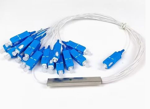 SCUPC-SCUPC PLC splitter 1x12 with connector fiber PLC Splitter steel tube