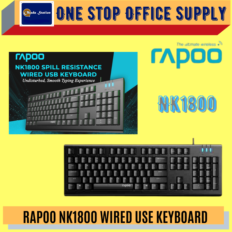 RAPOO NK1800 WIRED USE KEYBOARD /Rapoo /NK1800 /Keyboard /Wired Keyboard /Rapoo Wired Use Keyboard