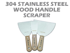 304 STAINLESS STEEL WOOD HANDLE SCRAPER
