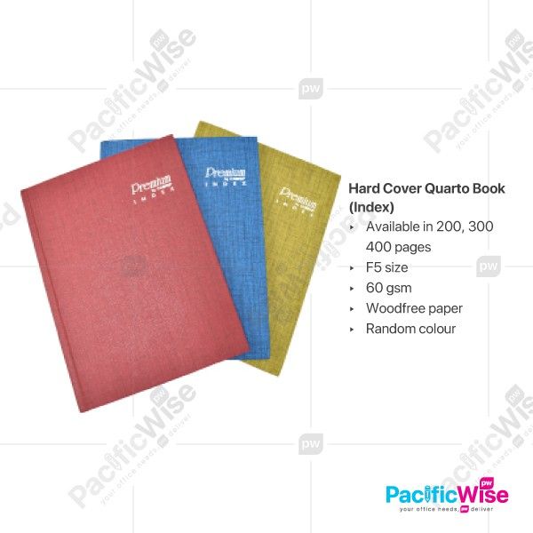 Hard Cover Quarto Book Numbering F5 300pgs