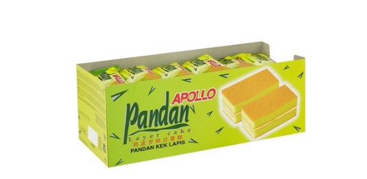 Apollo Pandan Layer Cake Tray 24 x 18 g