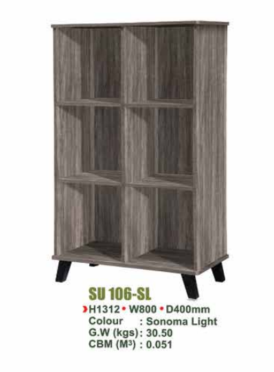 SU UTILITY SHELF WITH & WITHOUT DOOR -SU 106-SL/ 106D-SL/ 106-N.OAK/ 106D-N.OAK
