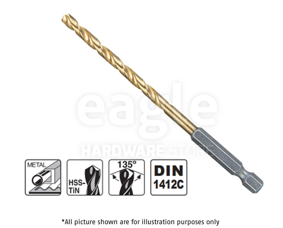 MAKITA HSS-TIN METAL DRILL BIT (D-31223, D-31239)