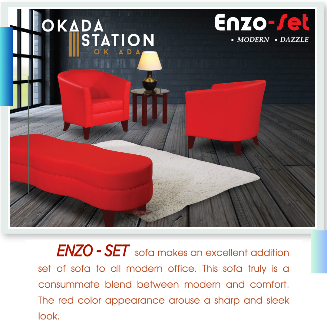 ENZO-SET SOFA (COMBO SET) - INCLUDE : SINGLE . DOUBLE & TRIPLE SEATER SOFA EACH 1 UNIT / CLASSIC CHAIR / ENZO-SET COMBO SET / ENZO SOFA / SOFA COMBO PACKAGE / 3 SOFA SET / SOFA SET / PU LEATHER / ENZO-SET / SOFA / CHAIR