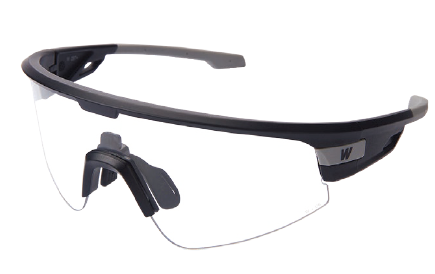 WORKSAFE STRYX E3069 Satin Black/Grey Frame, Clear Lens HC SAFETY GLASS (300WSE3069-C1)