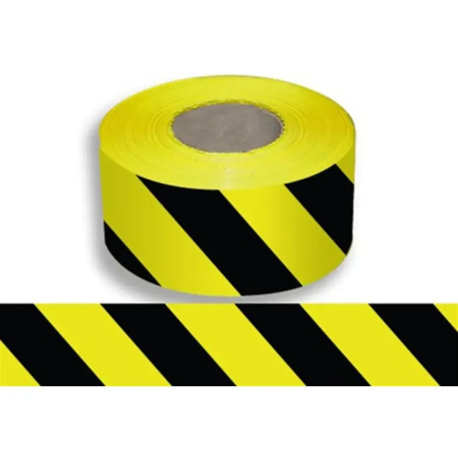 BARRICADE TAPE 48MM WITH WORDING YELLOW & BLACK