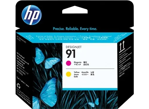 Genuine Malaysia HP Warranty - HP 91 Magenta and Yellow Printhead
