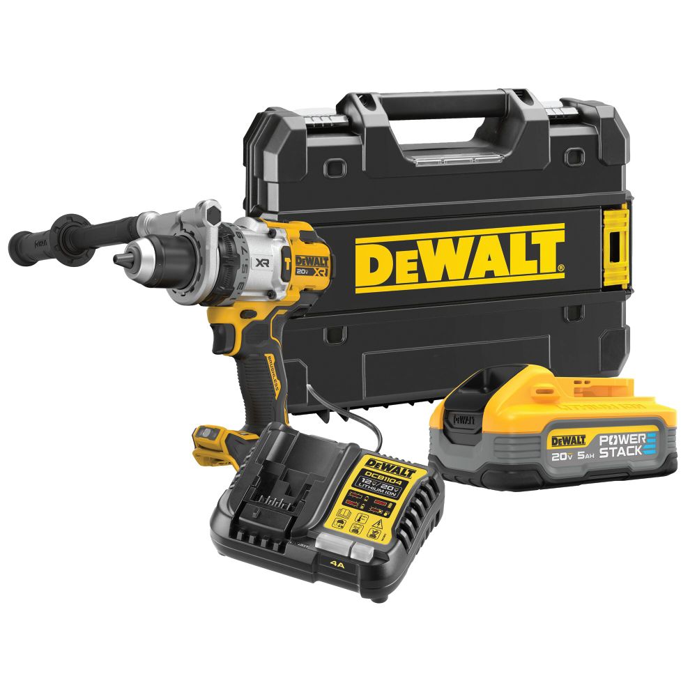 Dewalt 20V Premium Cordless Hammer Drill (Kit, DCBP520)