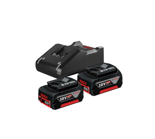 BOSCH GBA 18V 4AH Battery (2 Batteries + 1 Charger)