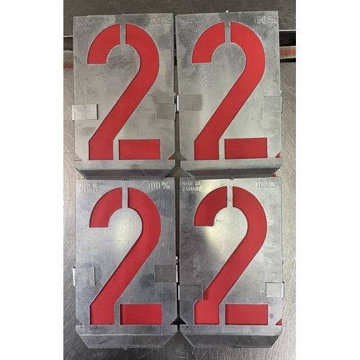 HUNTER'' GERMANY NUMBER STENCILS ( 0-9 ) 150mm