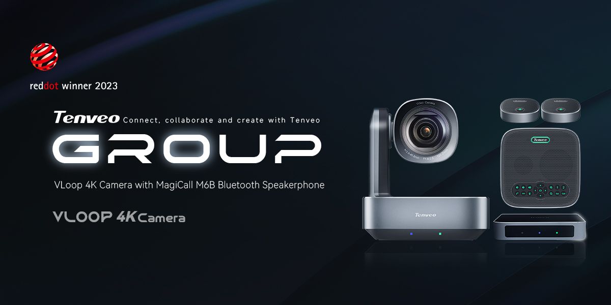 Tenveo VA612 GROUP Video Conferencing System Set with 4K UHD 12X Optical Zoom PTZ Camera, Power Hub, Bluetooth Speakerphone