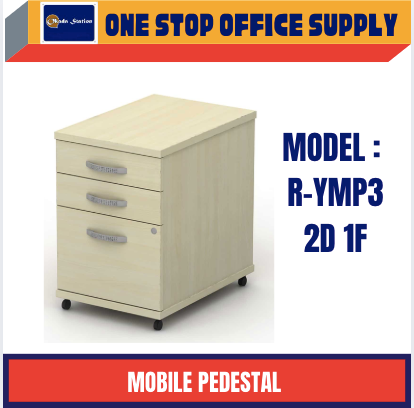 MOBILE PEDESTAL 2D1F / MODEL Q-YMP3 / DRAWER
