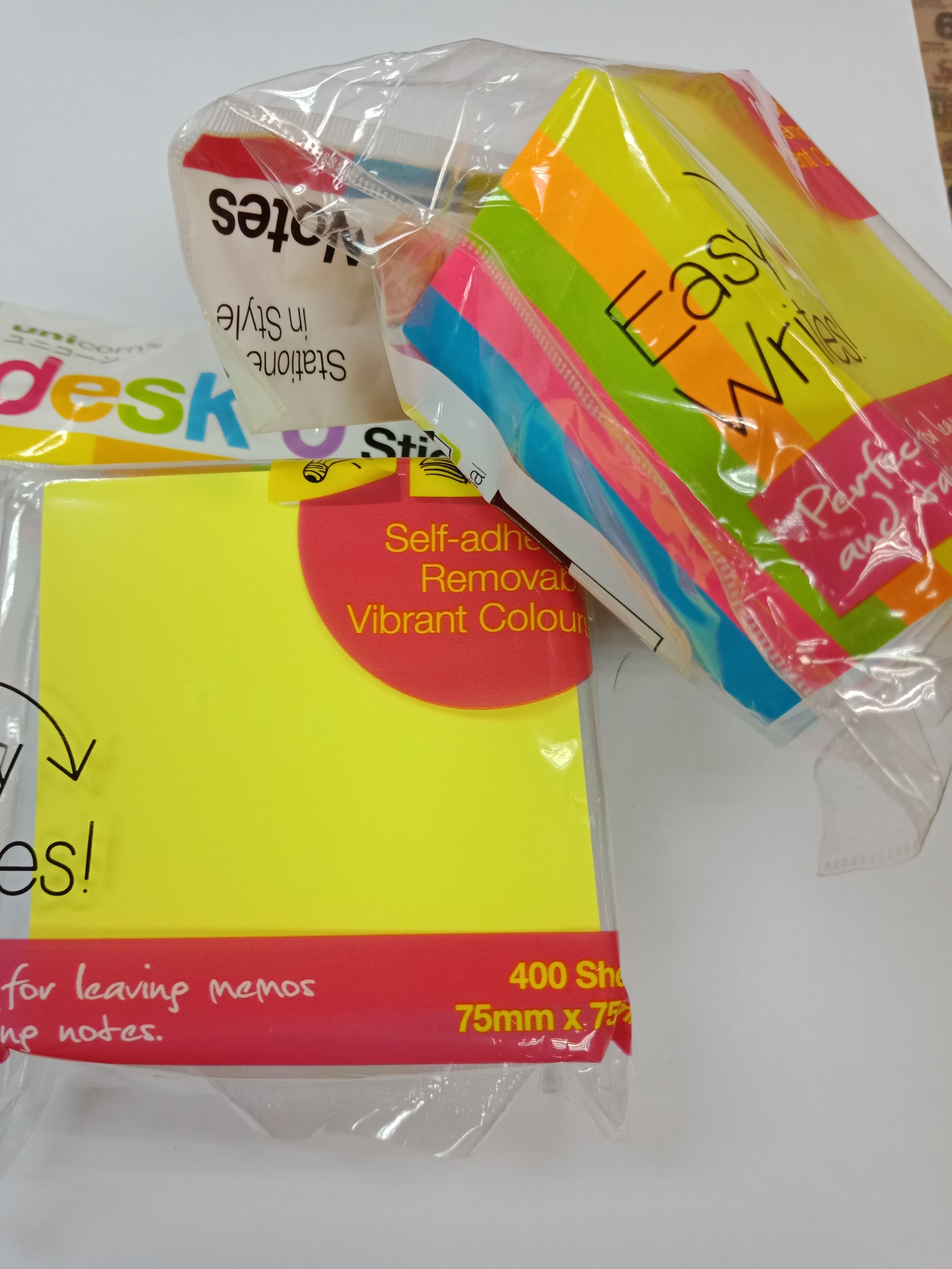 Sticky Memo Pad Unicorn UMP-750 Mix Colour 400's