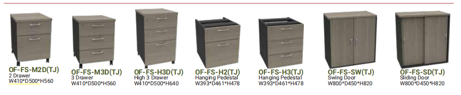 OFIS FS THUJA LIGHT SERIES DRAWERS/PEDESTAL_THUJA LIGHT