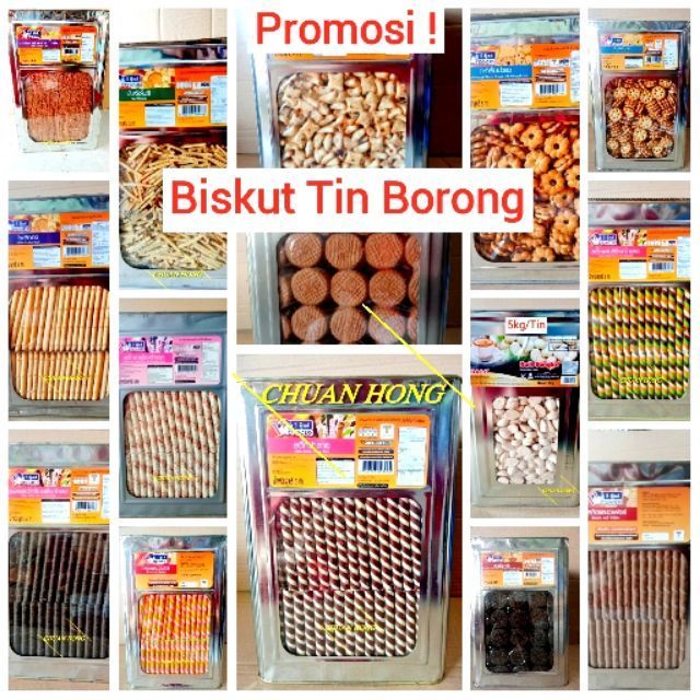 BISCUIT TIN BORONG 3.5KG / 5KG (ALL FLAVOUR)