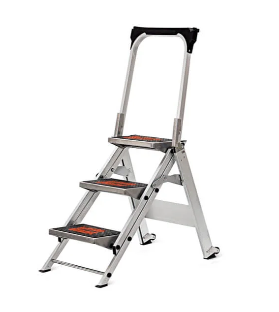 Little Giant Aluminium Safety Step Ladder 3 Steps / 4 Steps