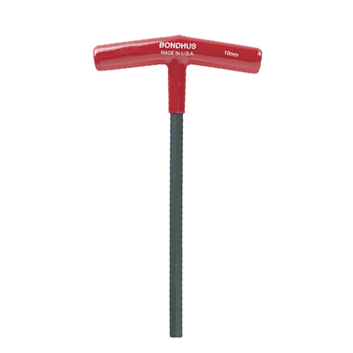 BONDHUS 6" Length Hex T-Handle Wrench (Metric)