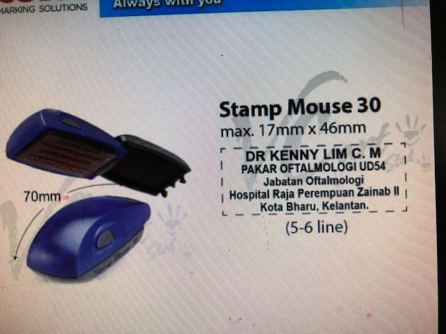 Rubber Stamp COLOP Self-Inking Stamp Mouse 30