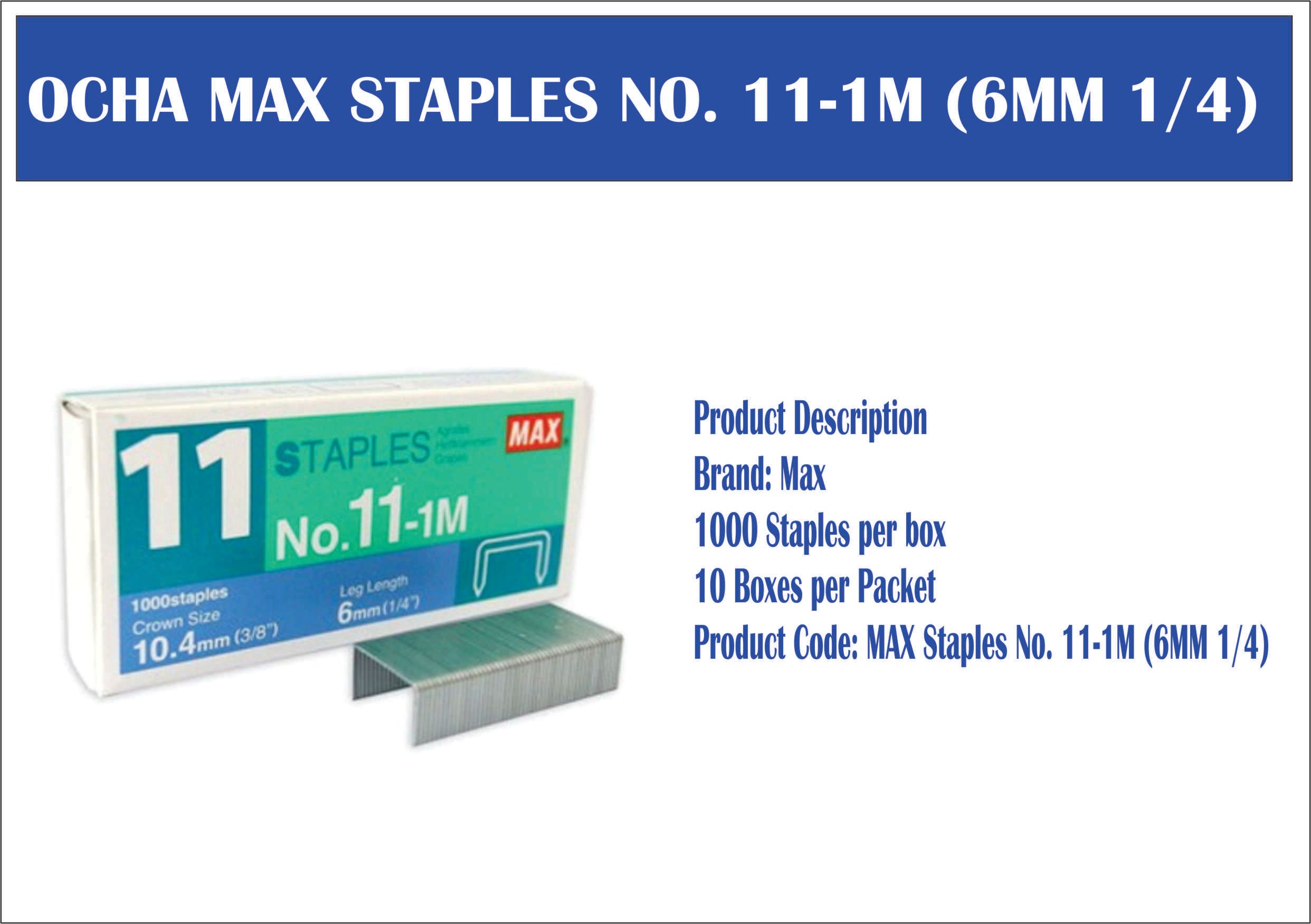 Max Staples Bullet No.11-1M OCHA Max Staples Bullet No.11-1M- FREE DELIVERY SEMENANJUNG