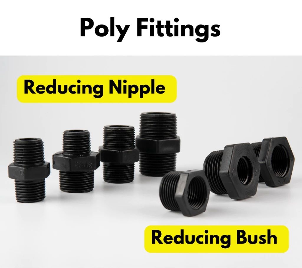 OEM Poly Fittings Reducing Nipple / Reducing Bush