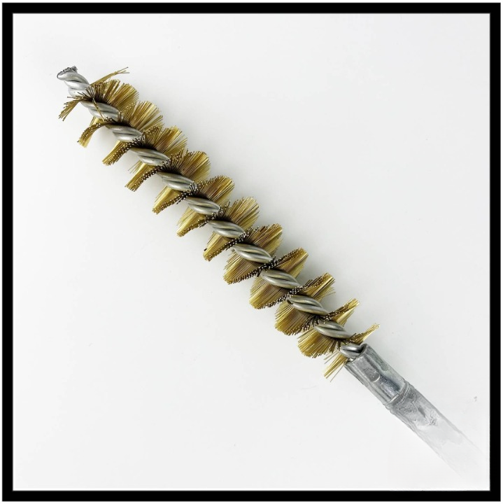 BRASS WIRE SINGLE SPIRAL BOILER TUBE BRUSH HARD CONDENSER CLEANING WIRE BRISTLE BRUSHES 1 INCH (TC-B-CU-H-25)