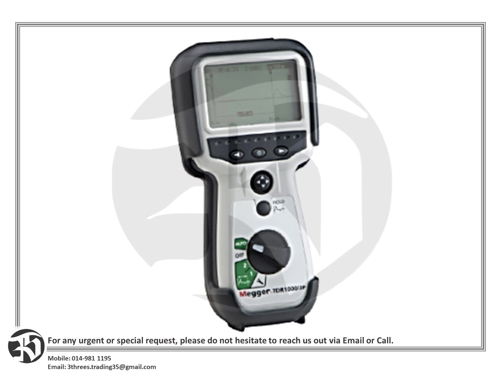 Megger TDR1000 / 3P Handheld TDR For Power Applications