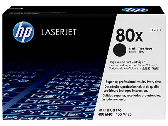 HP CF280X LaserJet Toner Cartridge (HP 80X) Black Colour