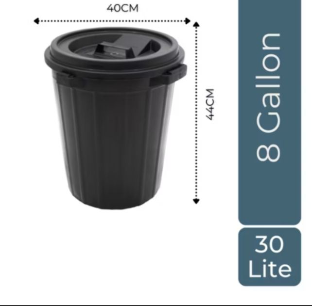 PVC PLASTIC BLACK DUSTBIN FOR GARBAGE BAG FRE DELIVERY