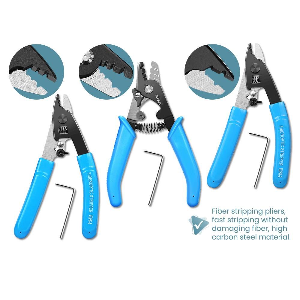 HIGH PRECISION 2 / 3 HOLE FIBER CABLE STRIPPING PLIERS FTTH TOOLS