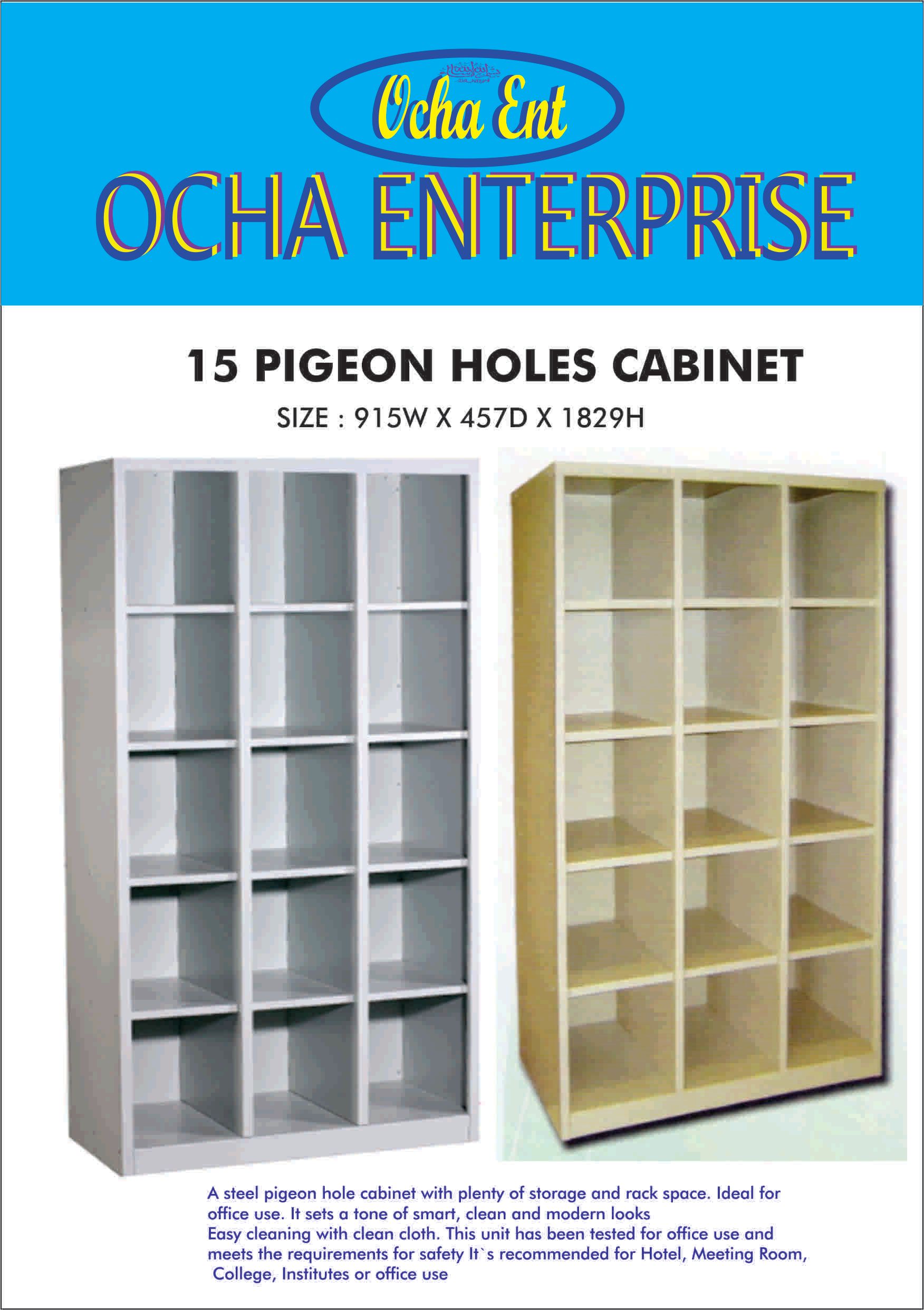 15 Pigeon Holes Steel Office Cabinet