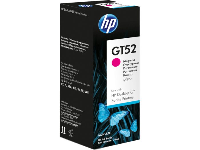 HP Deskjet GT52 All-In-One Magenta Ink Bottles