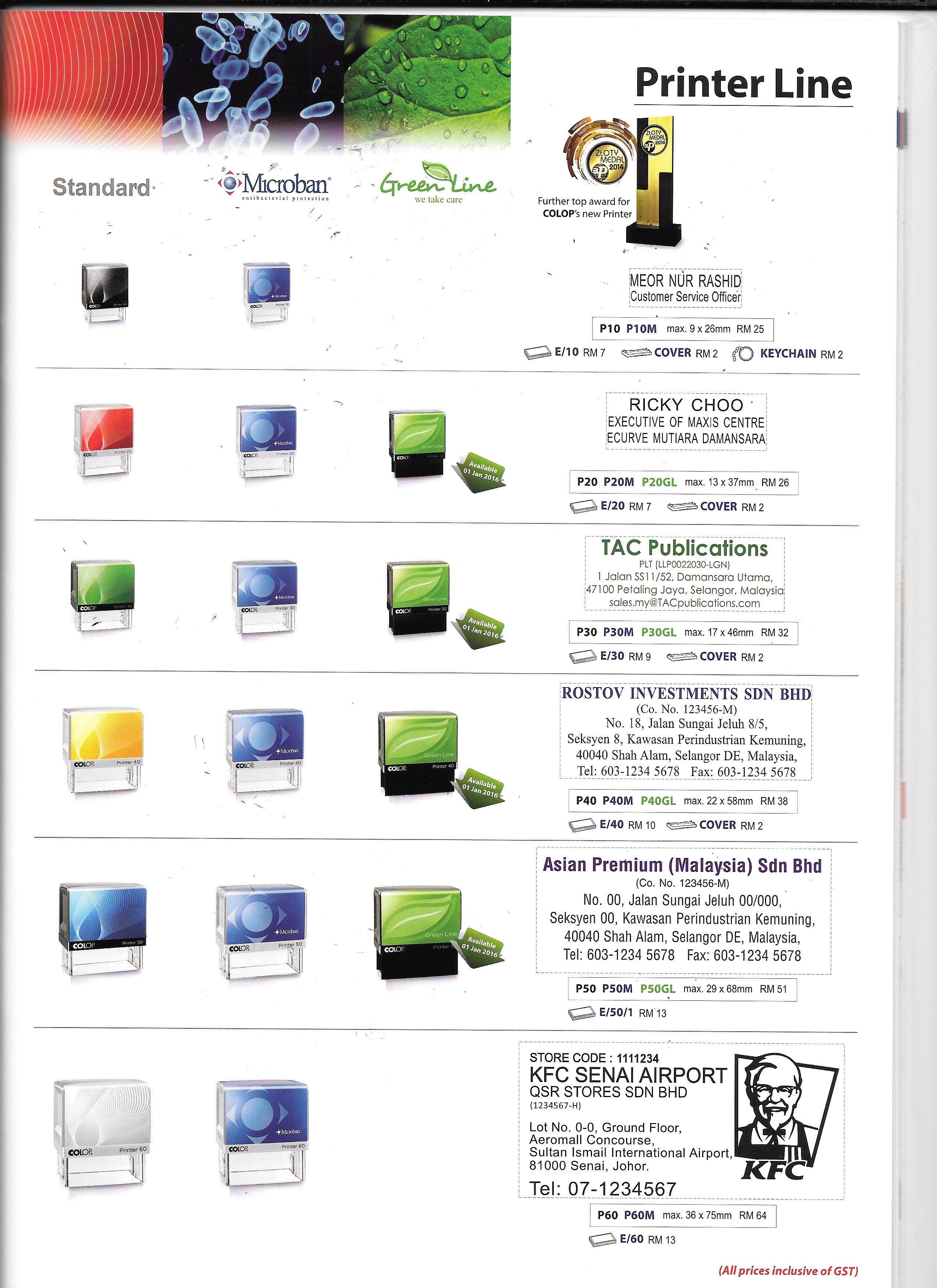 COLOP self-inking Stamp P30