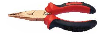 Temo 150mm Safety Snipe Nose Pliers - Al-Br