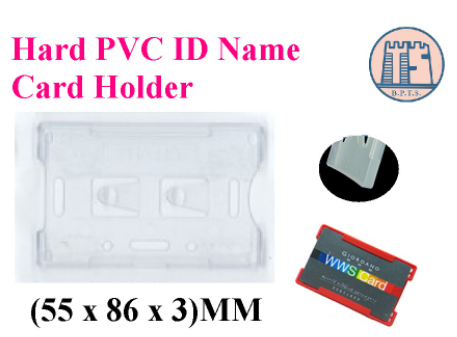 Transparent Hard PVC ID Name Card Holder