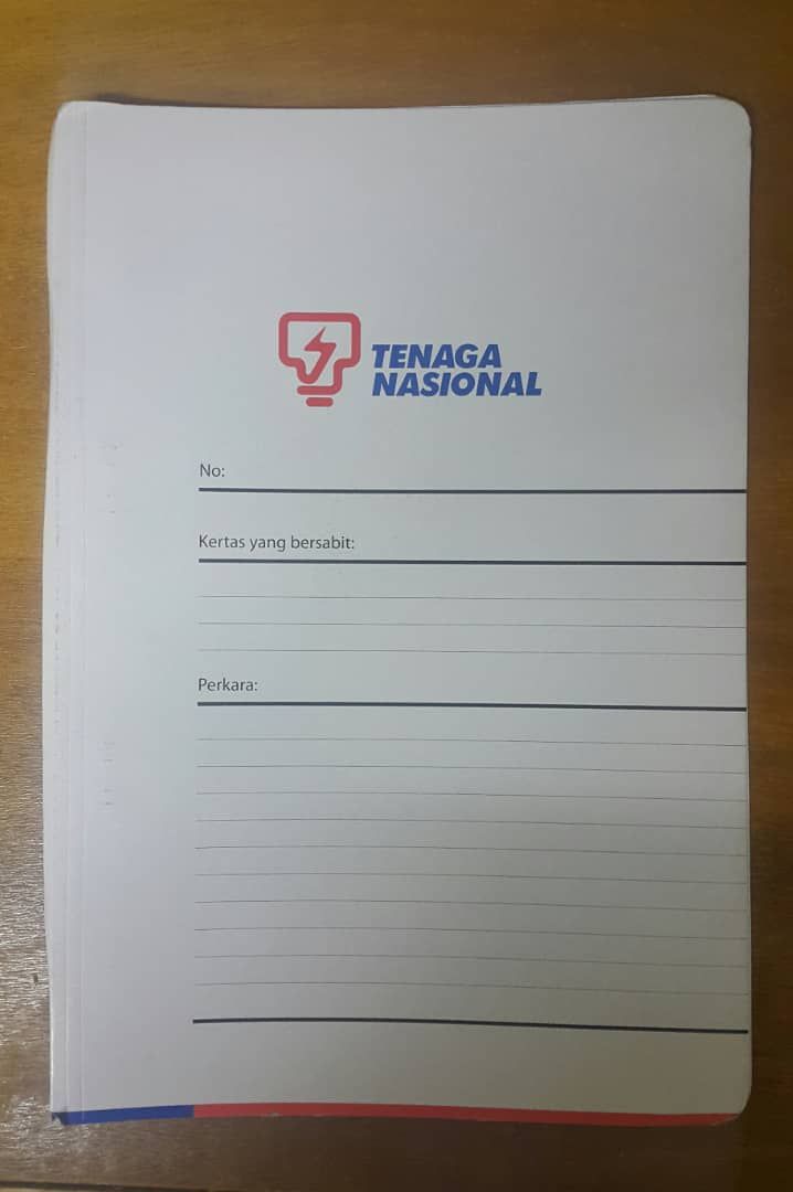 File TNB With Matel Paper Fastener
