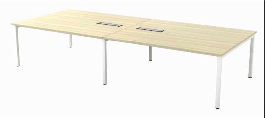 CUSTOMIZE MEETING TABLE / SIZE : D 900MM X W 4200MM X H 750MM / SL55 SERIES / CONFERENCE TABLE