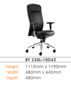 NEXUS BYRON PRESIDENTIAL HIGH BACK CHAIR - BY330L-10D42