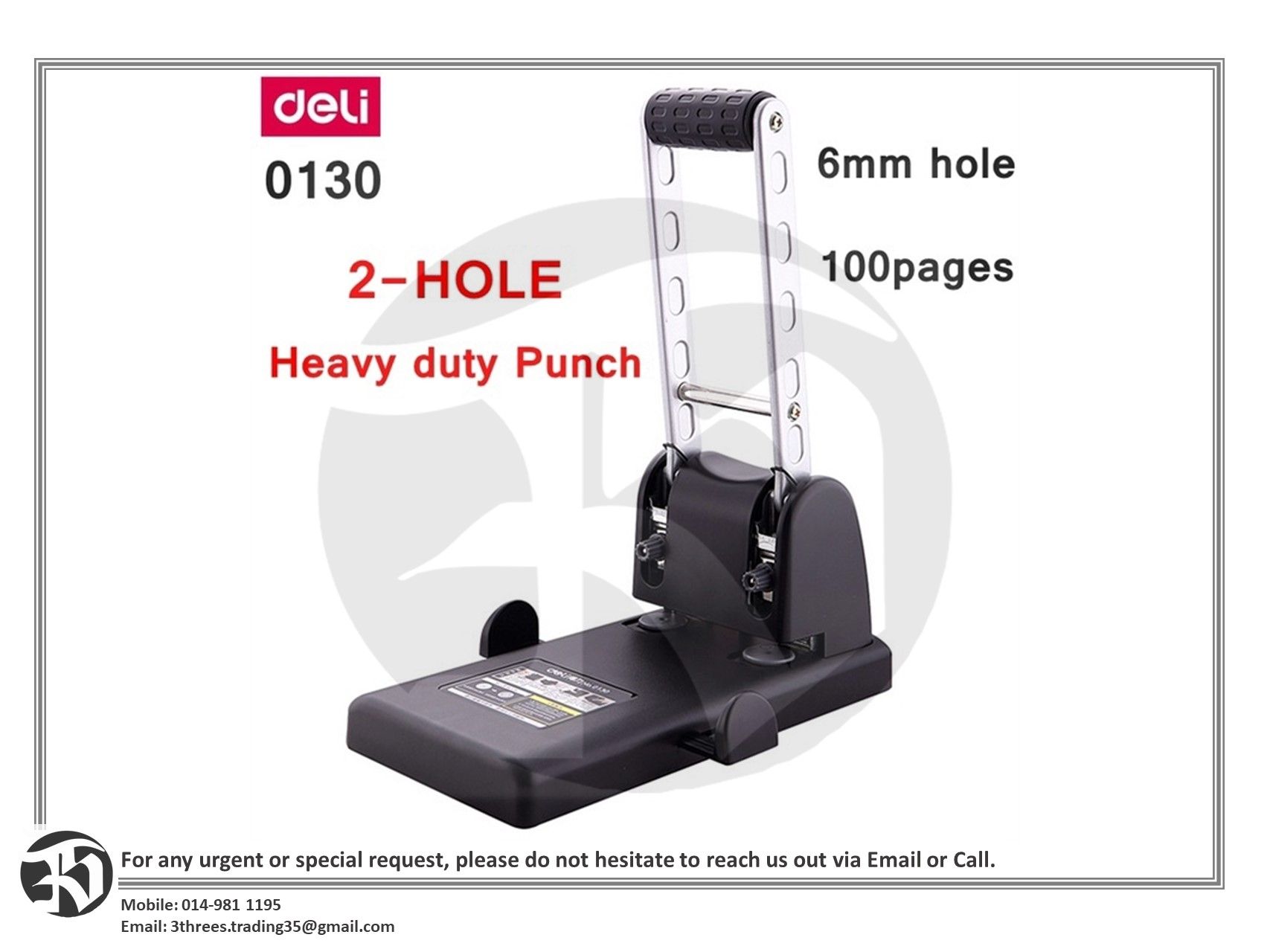 Deli No.0130 Heavy Duty Punch