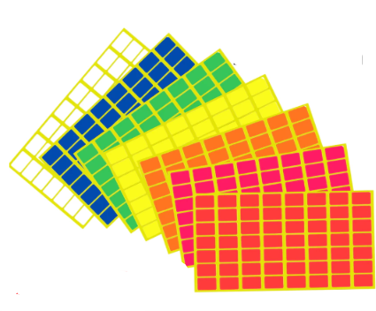 STICKER HIJAU & KUNING - 1 PKT