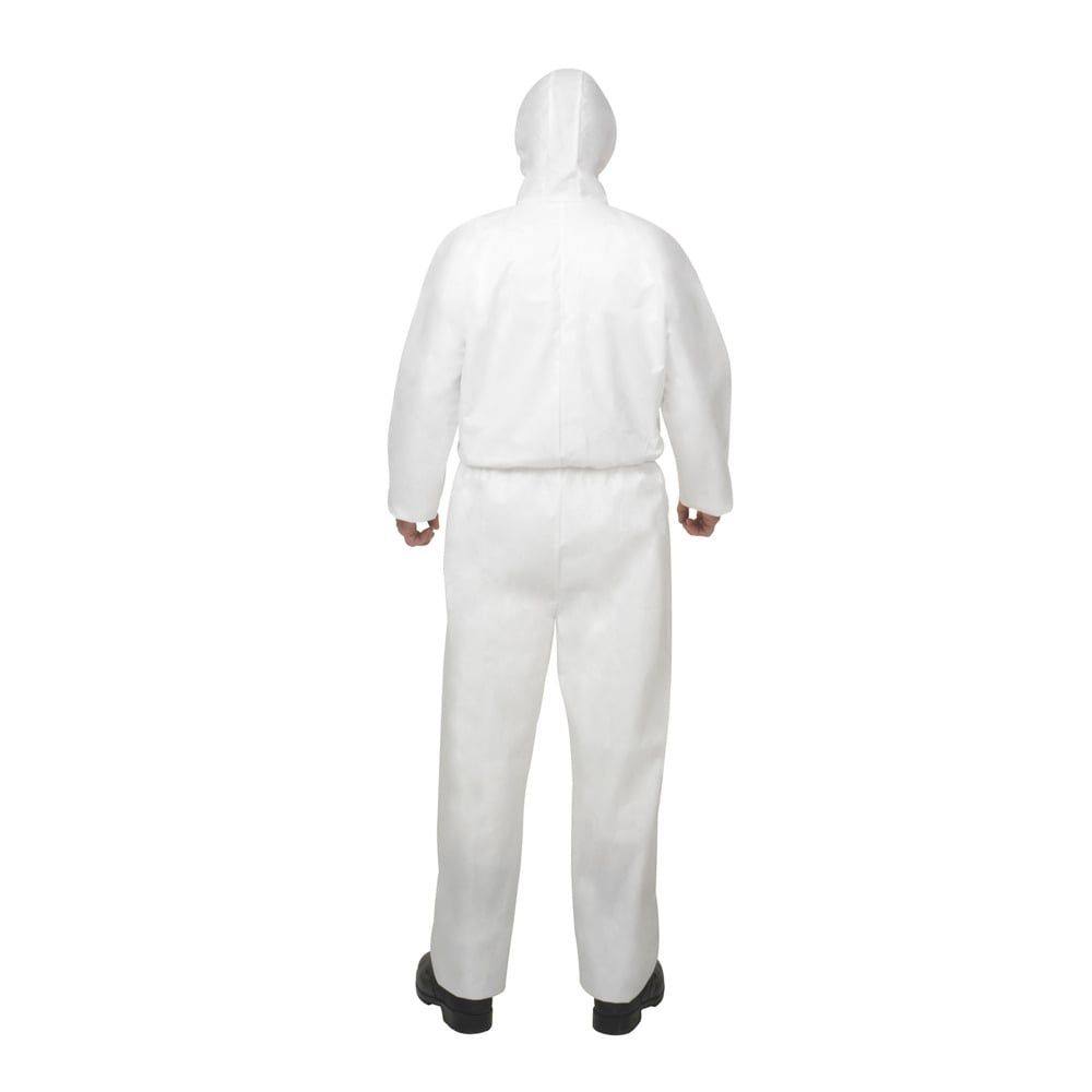 KleenGuard庐 A50 Breathable Splash & Particle Protection Coveralls - Hooded / White