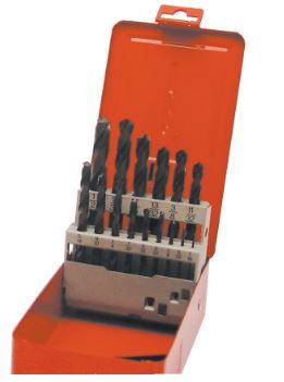 Sherwood Jobber Drill Sets, Standard Length, Inch, High Speed Steel, Set Of 15 SHR0258840K