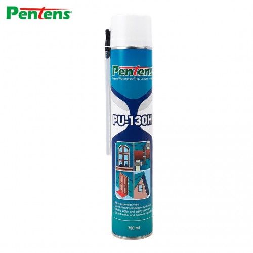 PENTENS PU-130H (750ml) Spray Applied, rigid polyurethane foam for filling, sealing gaps, insulating and soundproofing.