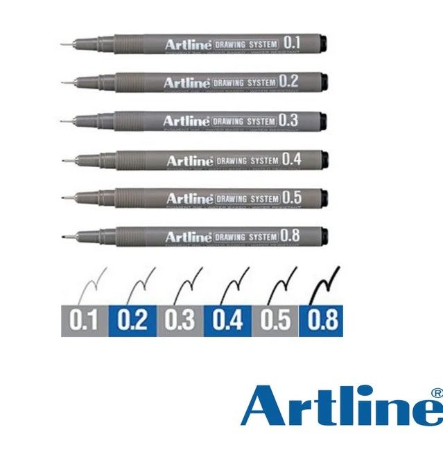 ARTLINE DRAWING SYSTEM PEN 12'S