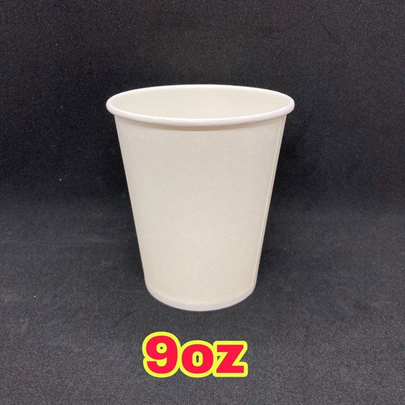 Paper Cup White 9oz (100 pieces)